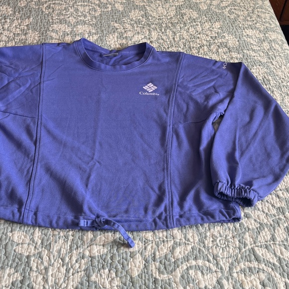Columbia Periwinkle/purple~blue Long Sleeve sweatshirt - Picture 3 of 7